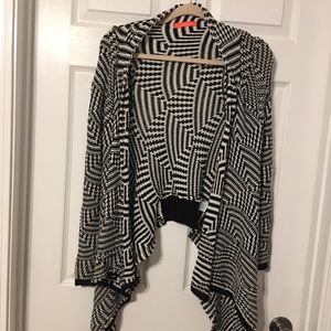 Black and white cardigan